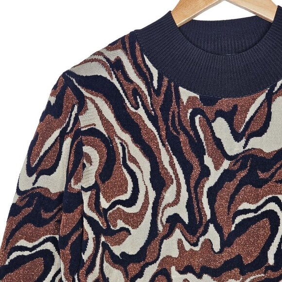 Maison Scotch & Soda Knitwear Marbled Sweater Top Multicolored Women Size Small - Picture 11 of 13